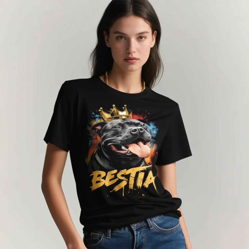 Staffy T-shirt Black - Image 2